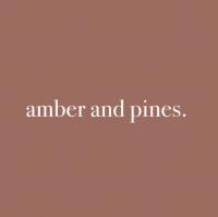 amber and pines