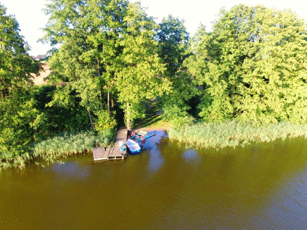 Dwa domki z lini brzegow wasna plaa pomost dka kajak balija