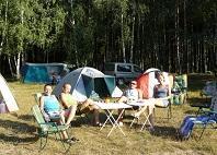 Pole namiotowe nad jeziorem Lubikowskim