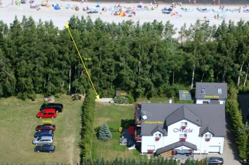 Domek  Maja z widokiem na morze